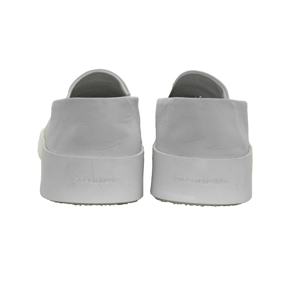 C0 NEW WOLF & SHEPHERD Cruise White Leather Sneaker Loafers US 12 EU 45 $229 - Picture 4 of 6